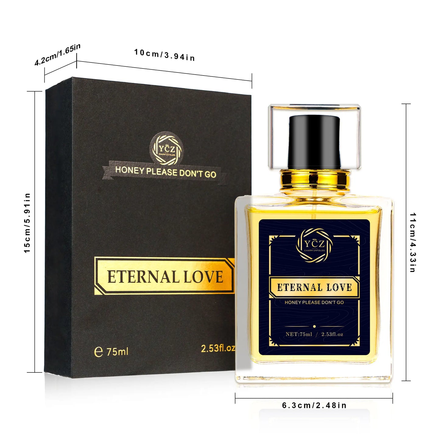YCZ Men's Perfume,1pcs| /2.53oz  cologne for-Long Lasting，Spicy Woods, Ideal Special Occasions, Making it the Ideal gentlemen’s Gift