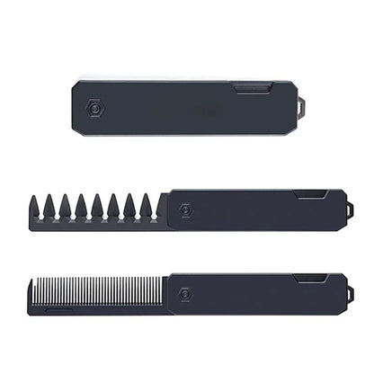 Multifuncional Pocket Folding Combs Plastic Wide Tooth Oil Head Comb Beard Combing Barber Hair Clipper Comb Salon Styling Tools