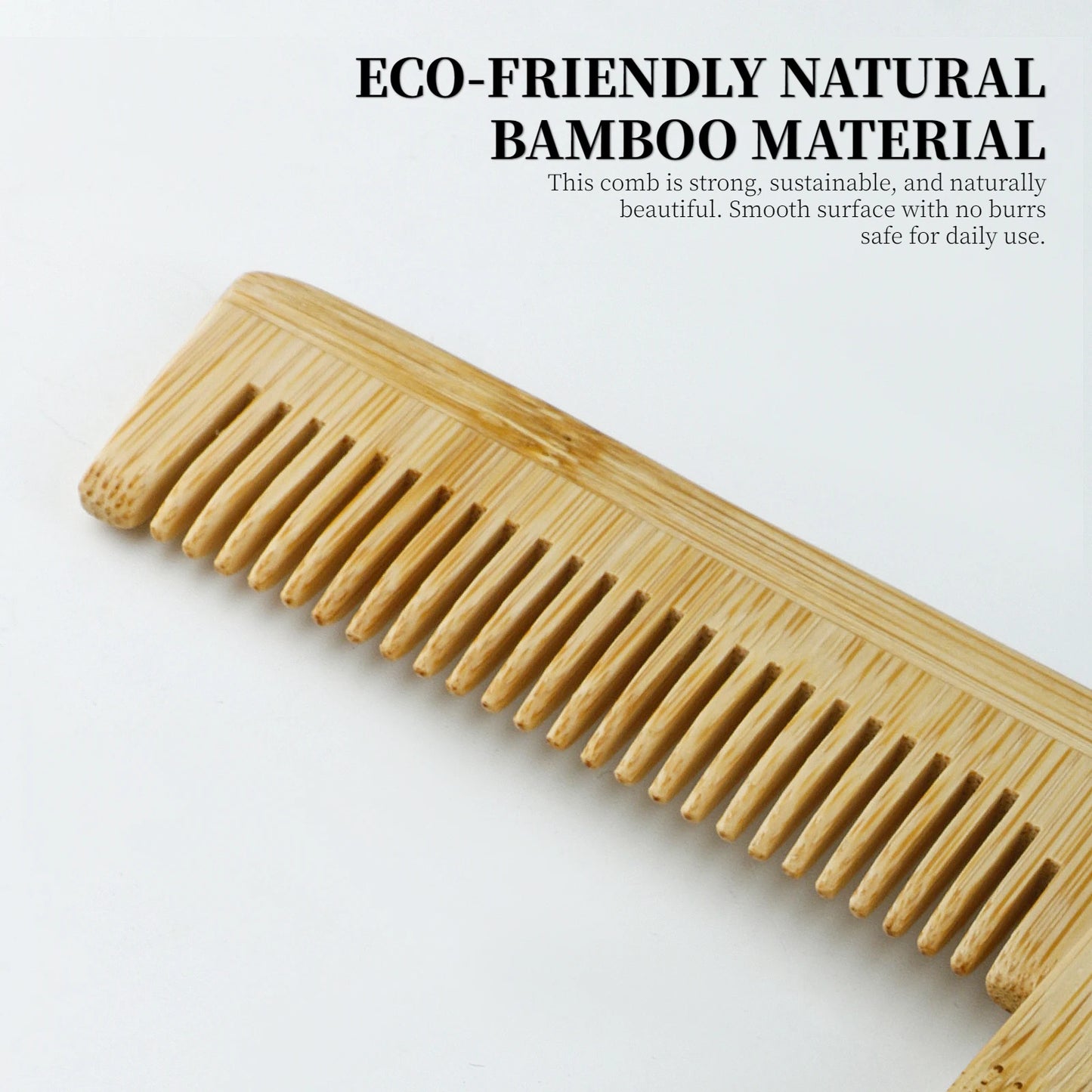 1/2/6Pcs Men's Portable Folding Pocket Combs Set Bamboo Beard Comb Anti-Static Hair Styling Fine Tooth Combs